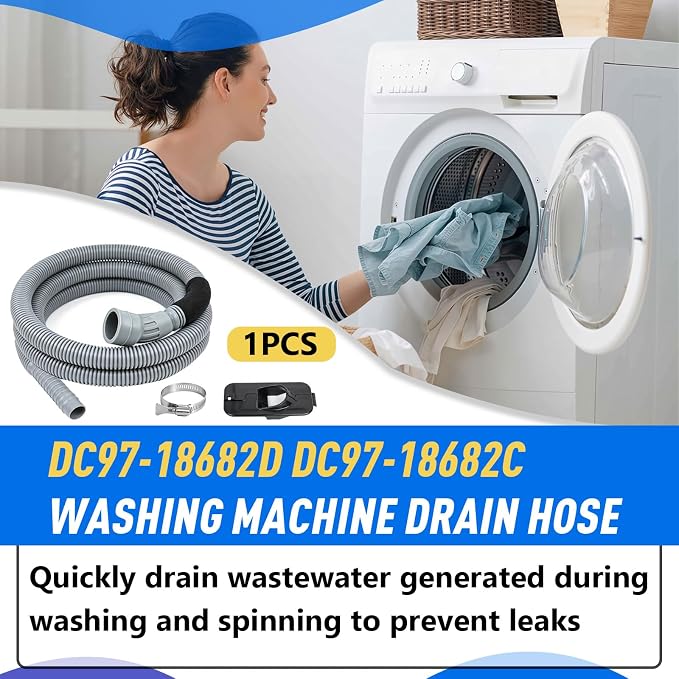 DC97-18682D DC97-18682C Washing Machine Drain Hose | Compatible - Image 2