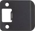 Round Corner Extended Lip Strike Plate, 2-1/4" x 2", Matte Black by StoneHarborHardware