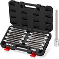3/8 Inch Drive Long Ball End Hex Bit Socket Set, 20-Piece SAE & Metric Allen by RIMKOLO