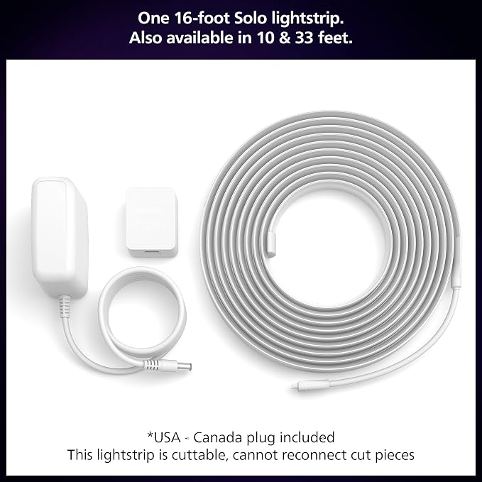 Philips Hue Indoor 16 Ft Smart LED Solo lightstrip Base Kit - Image 2