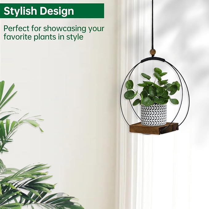 Hanging Planter for Indoor Plants, Modern Boho Macrame Plant Hanger for 3-5.5 - Image 6