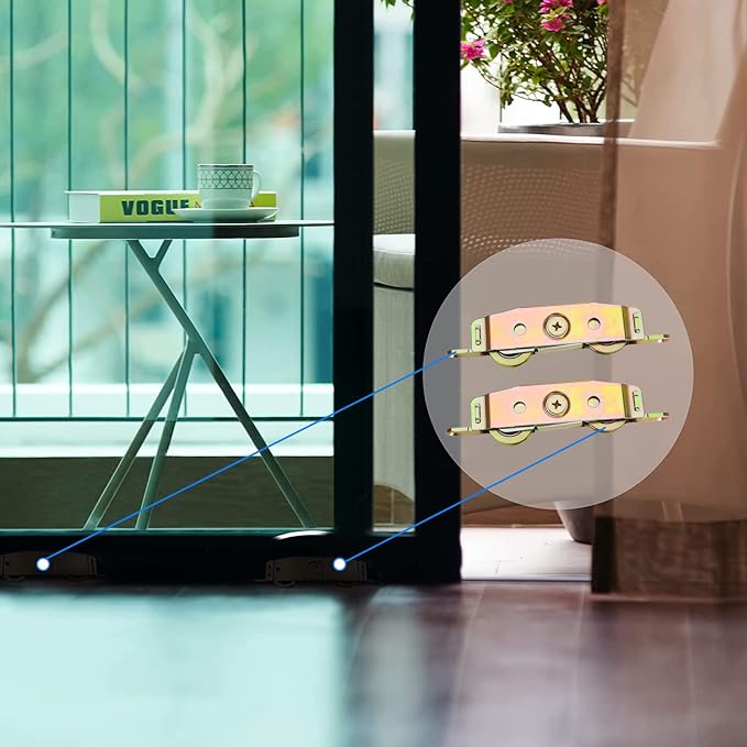 Huazu Heavy-Duty Sliding Door Rollers - Image 4