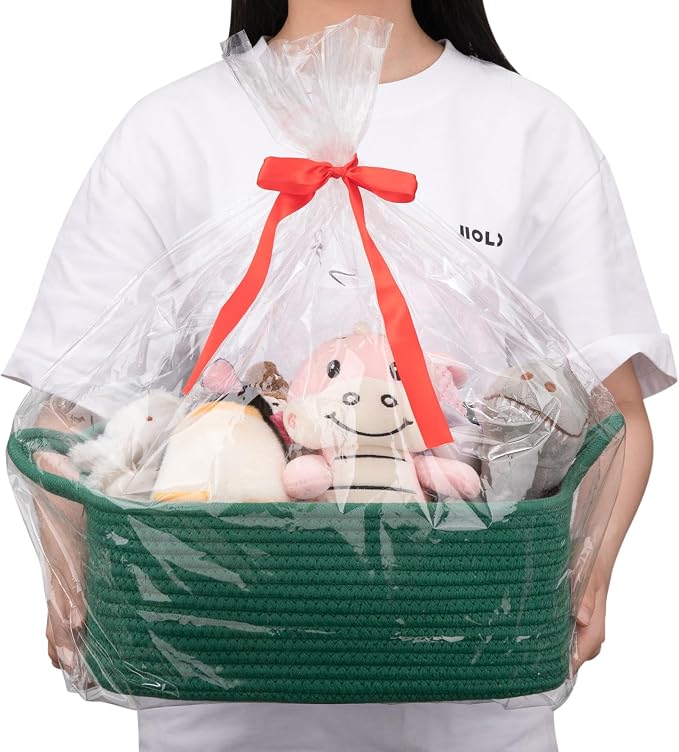OIAHOMY Woven Basket, Gift Basket Empty - Image 6