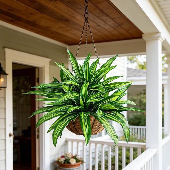 Fake Ferns, Faux Outdoor Plants UV Resistant, 3D Real Touch Fake Plants - Image 6
