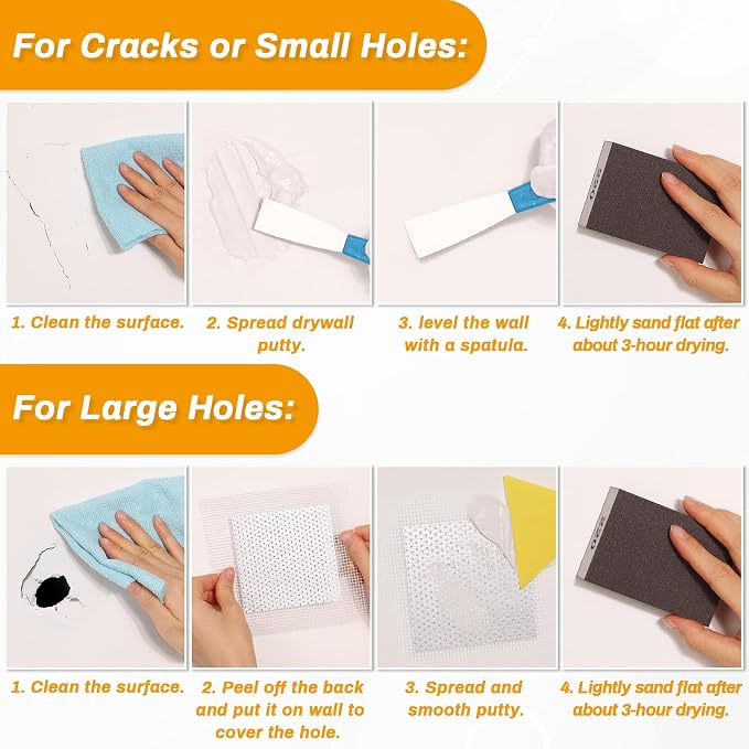 Drywall Repair Kit, Wall Surface Hole Patch Repair Kits - Image 7