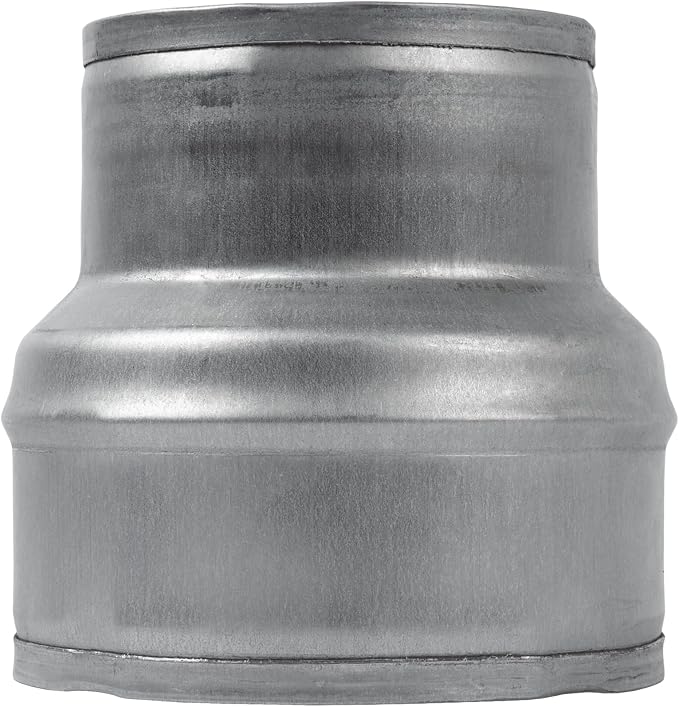 4" to 3" Inch Galvanized Steel Round Duct Reducer - Image 4