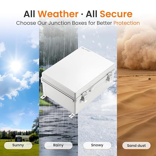 QILIPSU Outdoor Electrical Box, 14.6"x10.6"x5.9" Waterproof Junction Box IP67 - Image 5