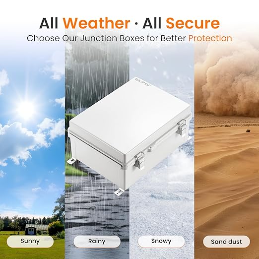 QILIPSU Waterproof Junction Box IP67 Outdoor Plastic Electrical Project - Image 7