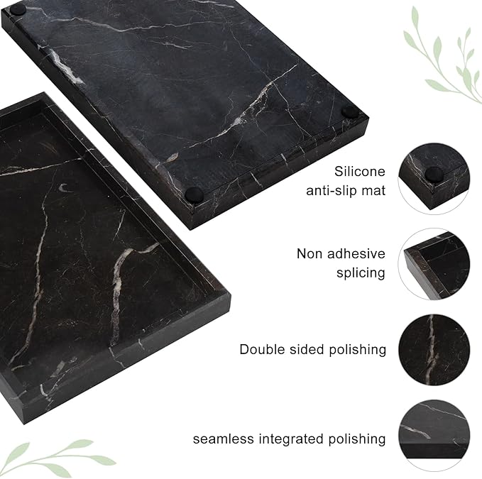 Brown Marble Tray, Pure Natural Vanity Tray | Marble Tray - Image 4