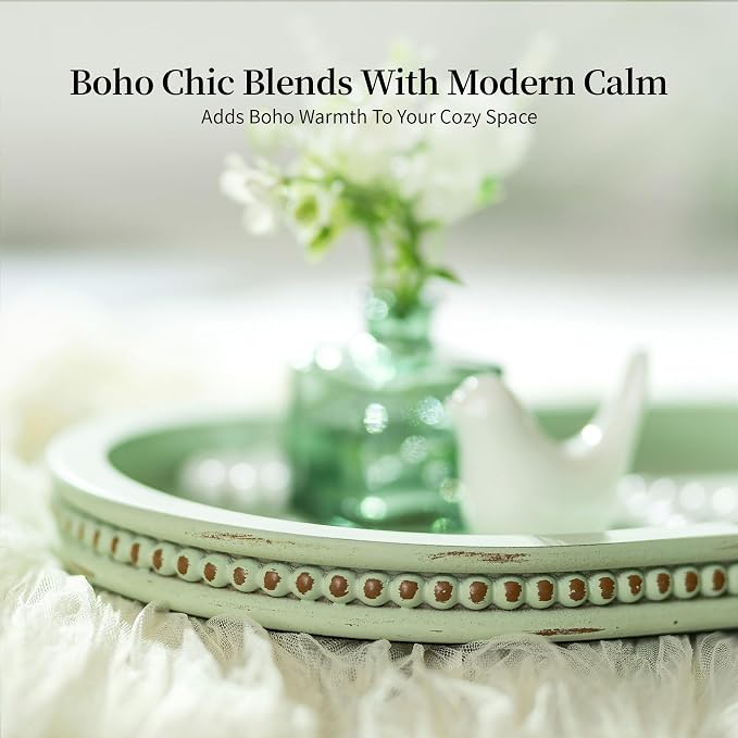 Hanobe 15" Sage Green Decorative Trays - Image 3