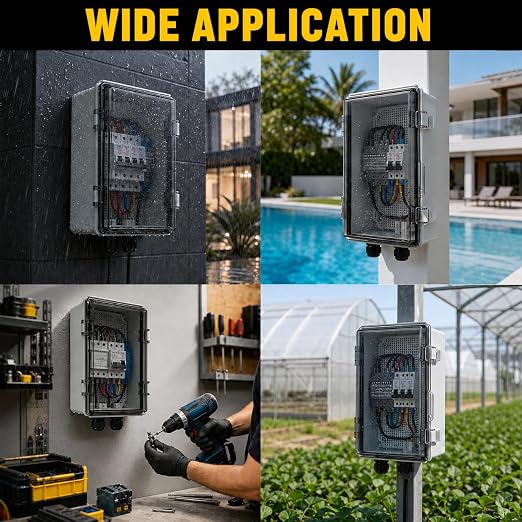 IP67 Outdoor Electrical Junction Box Waterproof 5.9"×3.9"×2.8" | Weatherproof - Image 6