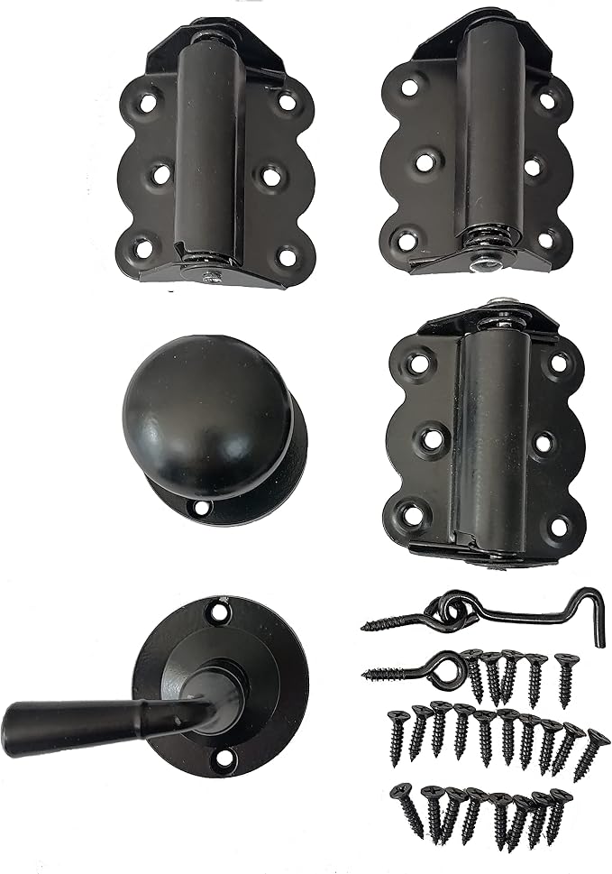 Screen Door Hardware Kit with Self-Closing Hinges by KimberlyBay