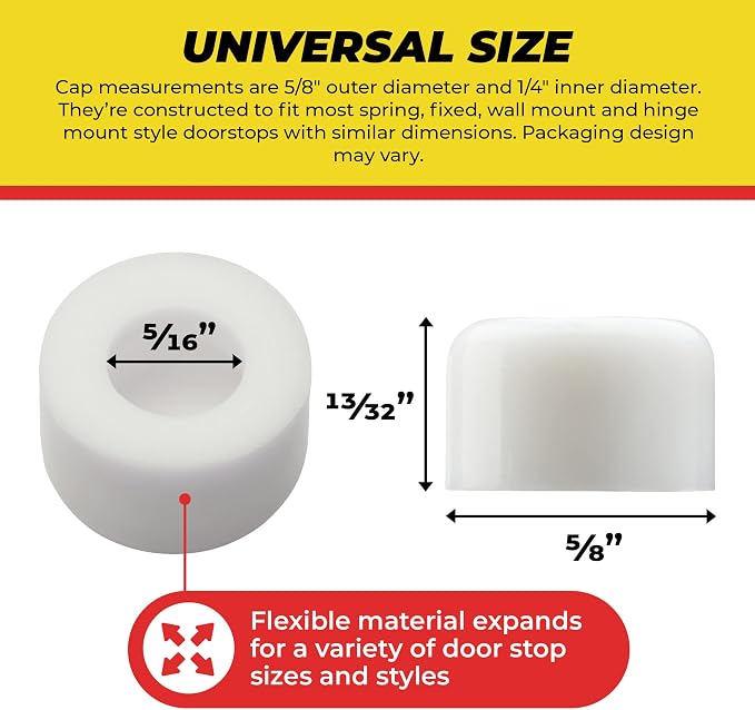 Premium Rubber Door Stop Stud Replacement Tips – Doorstopper Bumpers, Springe - Image 3