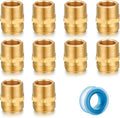 Garden Hose Connector Adapter, 3/4" GHT male and 3/4" NPT male Connectors by SIGURANTA