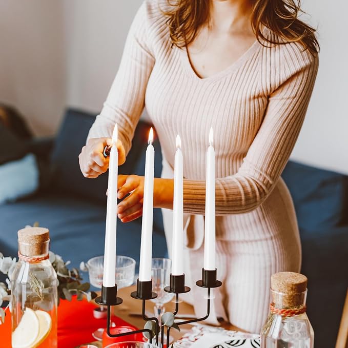 30 Pack White Taper Candles - Image 3