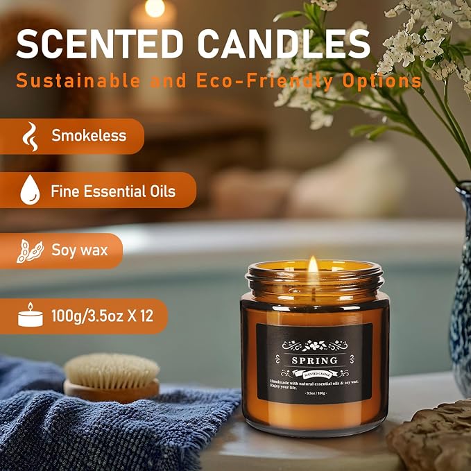 Scented Candle Set 12 Pack, Candle - Image 5