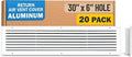 Fits 30x6 Hole | Aluminum Return Air Grille by Handua | Vent Cover Grill by Handua