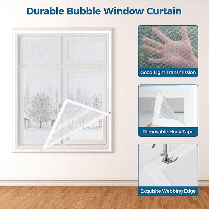 Augblinds Window Insulation for Winter, Curtain Size 46 Inch x 62 Inch - Image 5