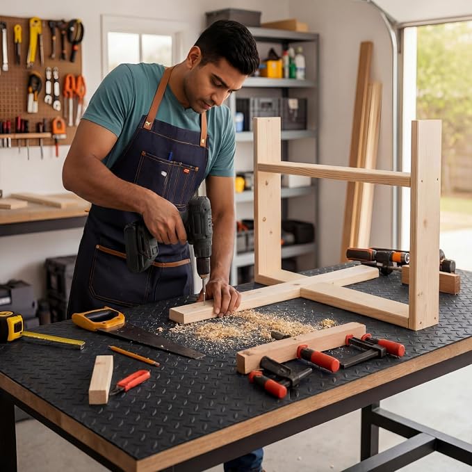 Leinuosen Extra-Long Workbench Mat 24" x 70.5", Scratch-Resistant PVC Work - Image 5