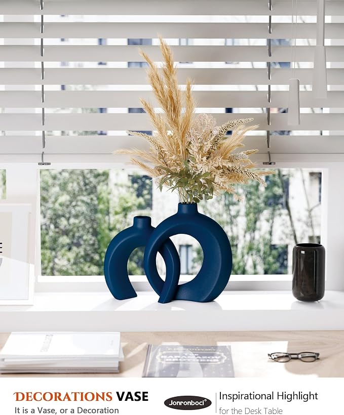 Blue Vase Set of 2 - Image 7