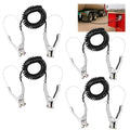 Copkim 4 Sets Insulated Ground Cable Clip 16.4ft Coiled Grounding Anti Static by Copkim