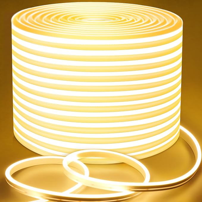 Lamomo LED Rope Lights, 100Ft Warm White Dimmable LED Strip Lights, 24V by Lamomo