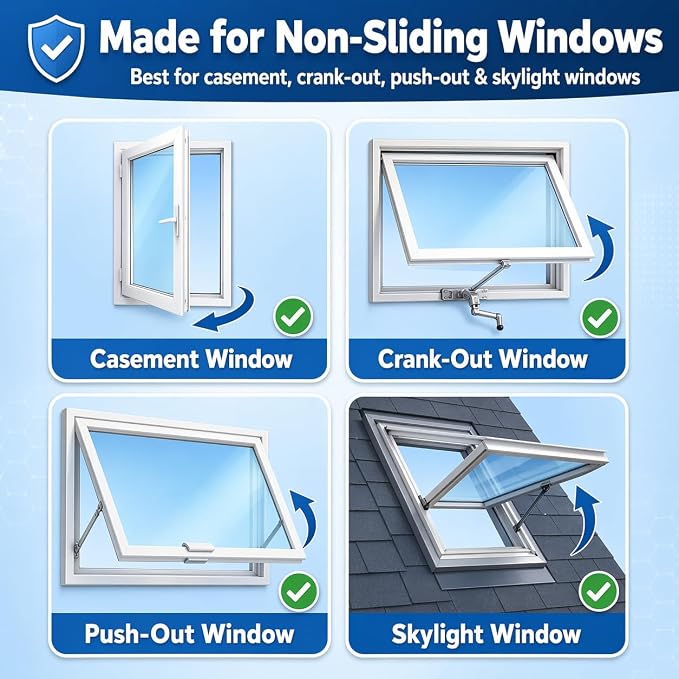 Portable AC Window Seal Kit for Casement & Crank Windows, 300CM/118" No-Drill - Image 2