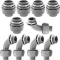 10 Pack 1-1/2 Inch Liquid Tight Connectors by Feotech