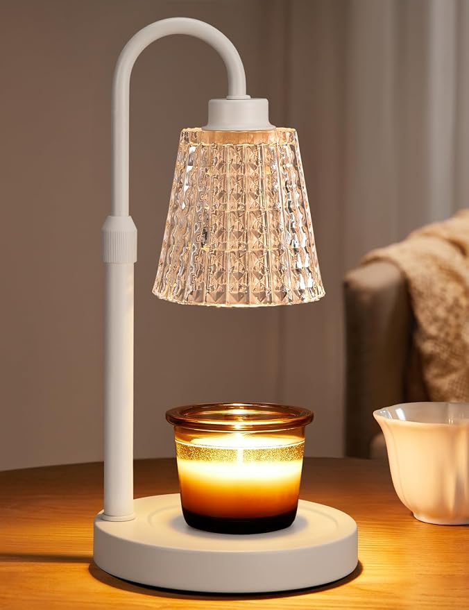 Innqoo White Crystal Candle Warmer Lamp by Innqoo