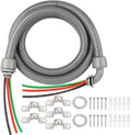 8FT Liquid-Tight Conduit Kit, 1/2" Pre-Wired Electrical Whip by XRDS-RF