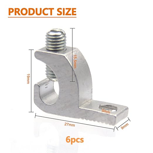 ISPINNER 6pcs Aluminum Lay-in Lug, AWG 14-4 Copper Conductor Lay-in Connector - Image 2