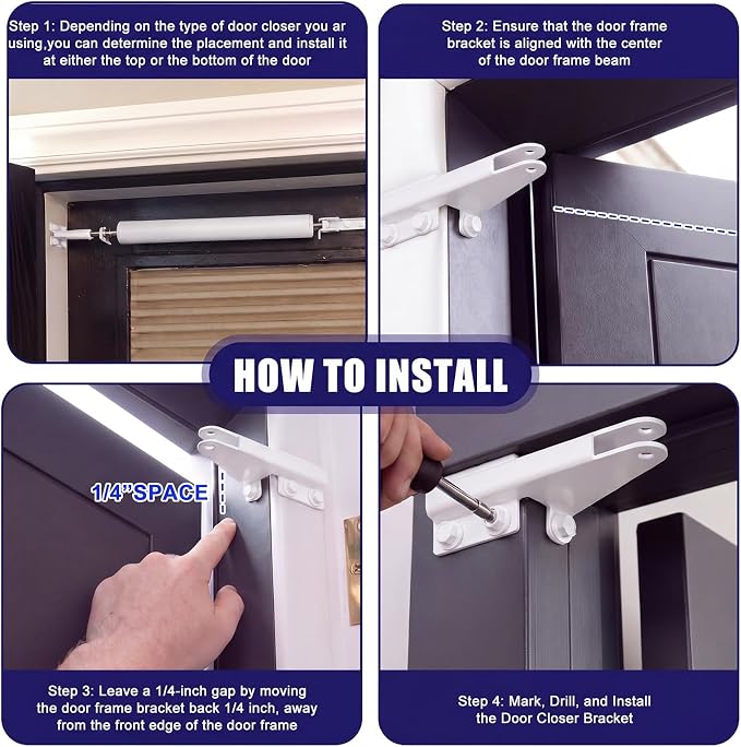 1 Pcs Aluminum Jamb Bracket Aluminum Screen Door Closer Bracket Storm Hardware - Image 4