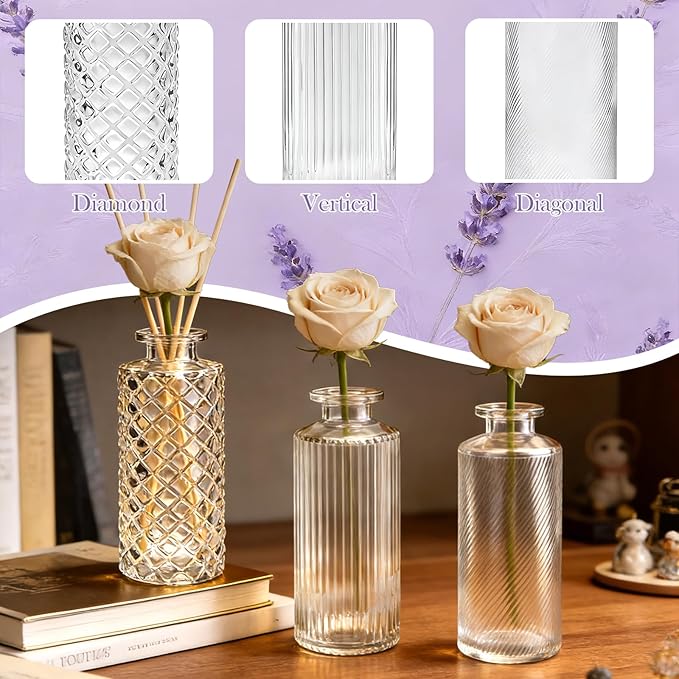 Glass Bud Vases 30 Pack, Small Clear Flower Vases - Image 5