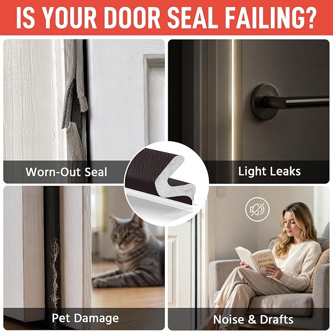 Litaibai 40 ft Kerf Weather Stripping Door Seal - Image 5