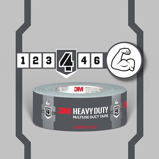 3M Heavy Duty Duct Tape White, 1.88 in x 20 yd, 1 Roll, 2120-WH | Temporary - Image 8