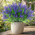 Rowfad 22 Pcs Artificial Outdoor Flowers UV Resistant Lavender Fake Greenery by RowfadFlora