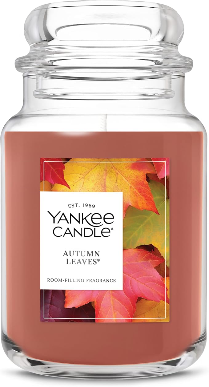 Yankee Candle Autumn Leaves, Holiday Scented Candle, 22oz Large Jar by Unknown