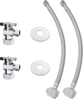 VINTEX 2 Pack Complete Toilet Set Valve，1/2 in. NOM Inlet x 3/8 in. OD by VINTEX