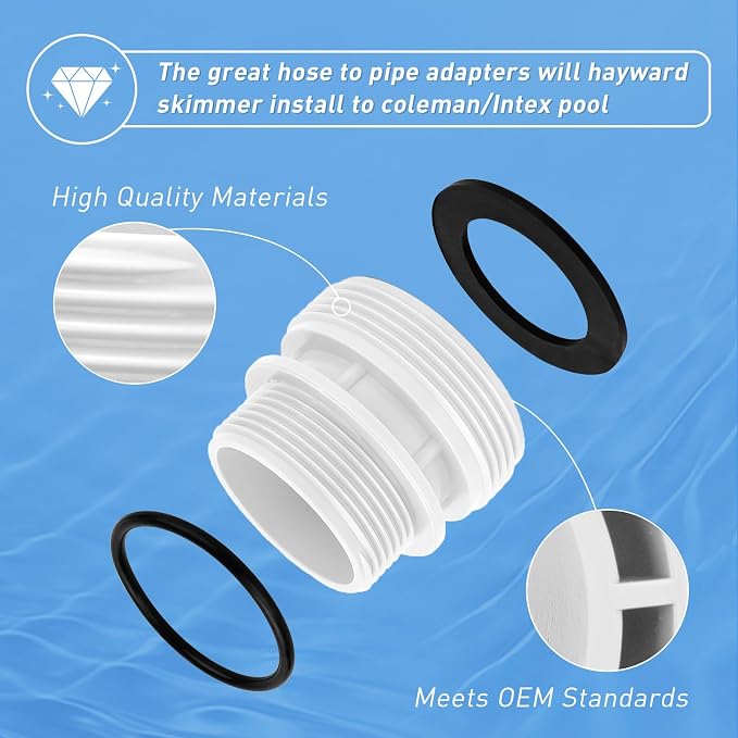 4560 40mm to 1 1/2 Inch Conversion Kit Pool Hose Adapter Conversion | Compatible - Image 4