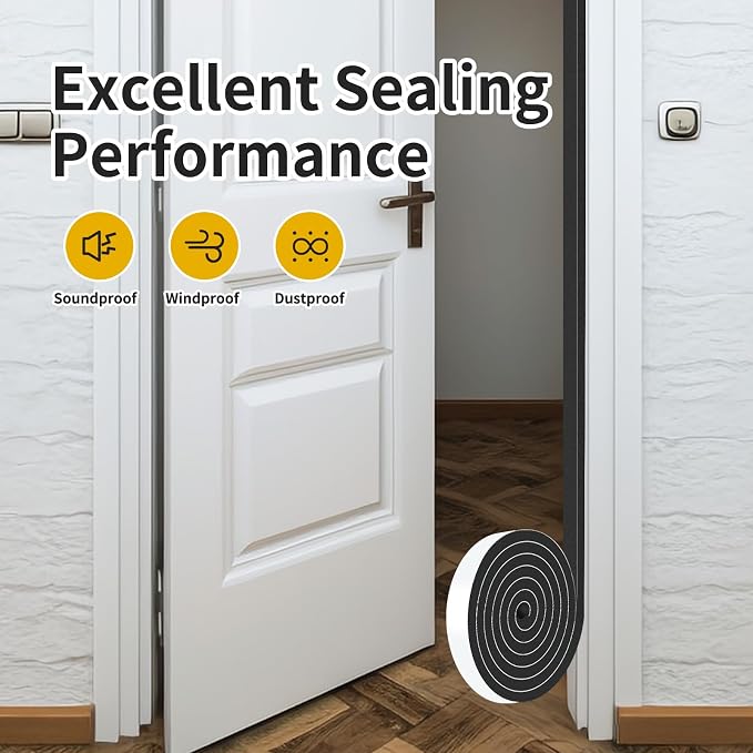 High Density CR Door Seal, for Door and Window, 3/4 in x 3/8 in x 13Ft | Door - Image 7