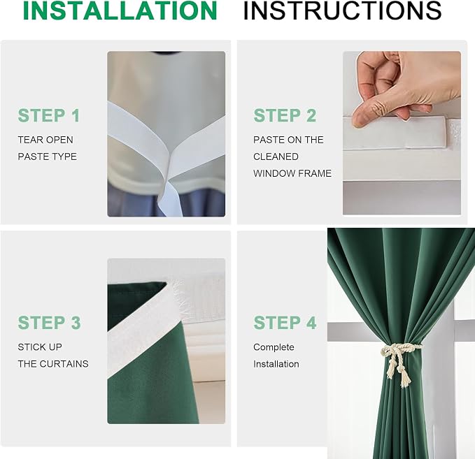 Self Sdhesive Curtains for Windows - Image 2