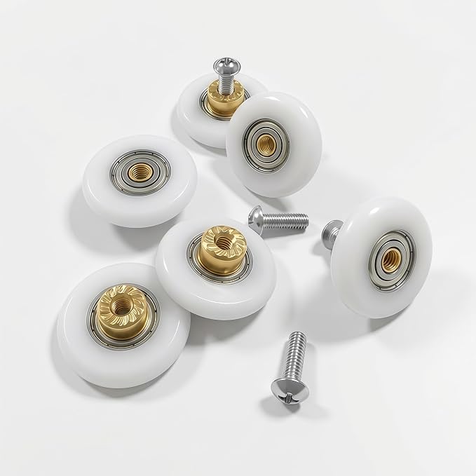 19mm 304 Stainless Steel Shower Door Rollers, Sliding Door Wheel Replacement - Image 3