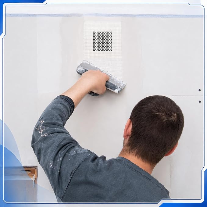 Blulu 30 Pcs 2 Inch Drywall Repair Kit Self Adhesive Mesh Drywall Patches - Image 5