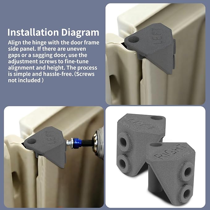 Left & Right Door Hinge Replacement Set - Image 3