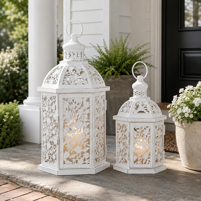 Lanterns Decorative Outdoor&Indoor, Candle Holder - Image 4