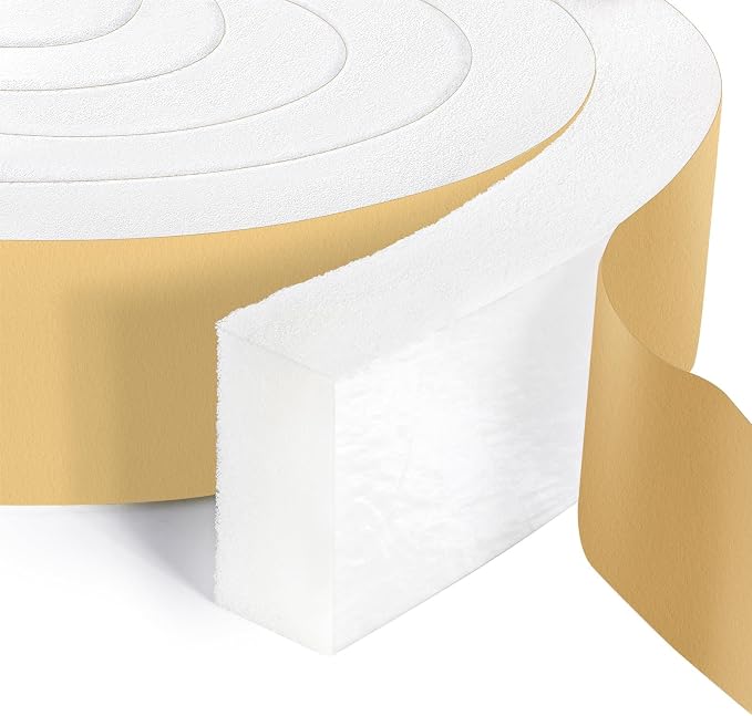High Density Foam Tape Air Conditioner Window Seal, 2x1 Inch Thick Foam Stripe by DEMEDO