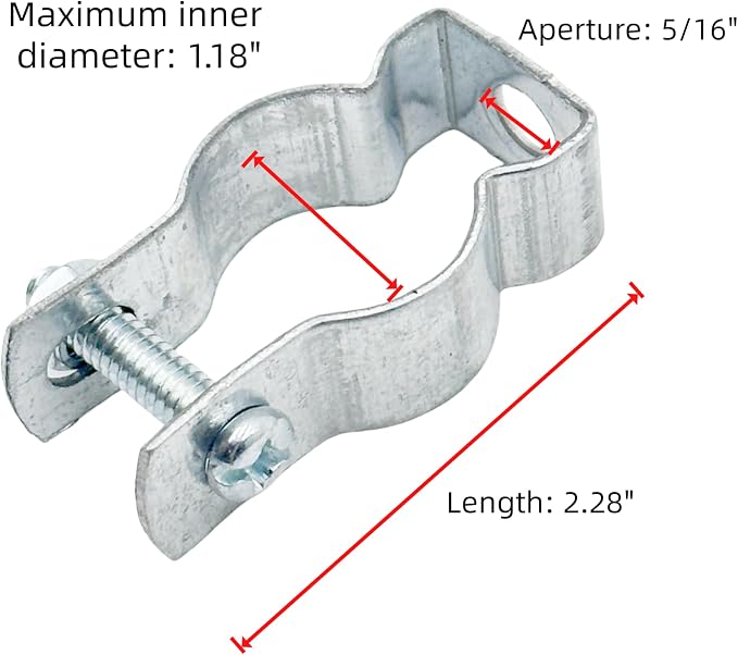 Conduit Hanger & Conduit Clamp, 3/4" Zinc Plated Steel - Image 5
