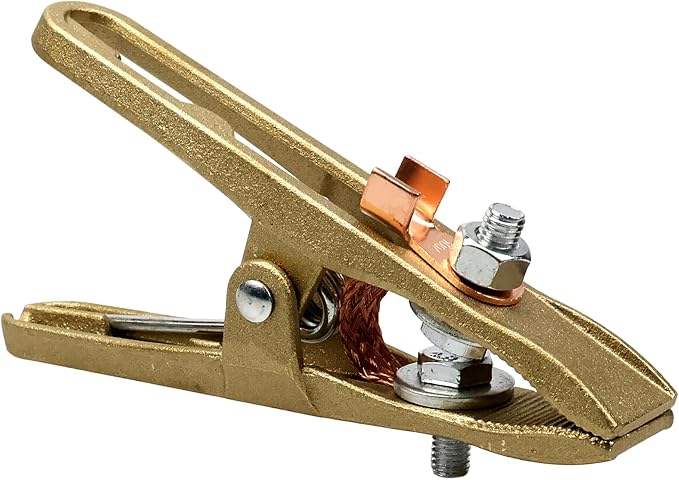 400-Amp Welding Ground Clamp, Brass A-shape Earth Clamp - Image 2