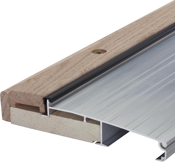 MD Building Adjustable Aluminum & Hardwood Threshold - Image 3