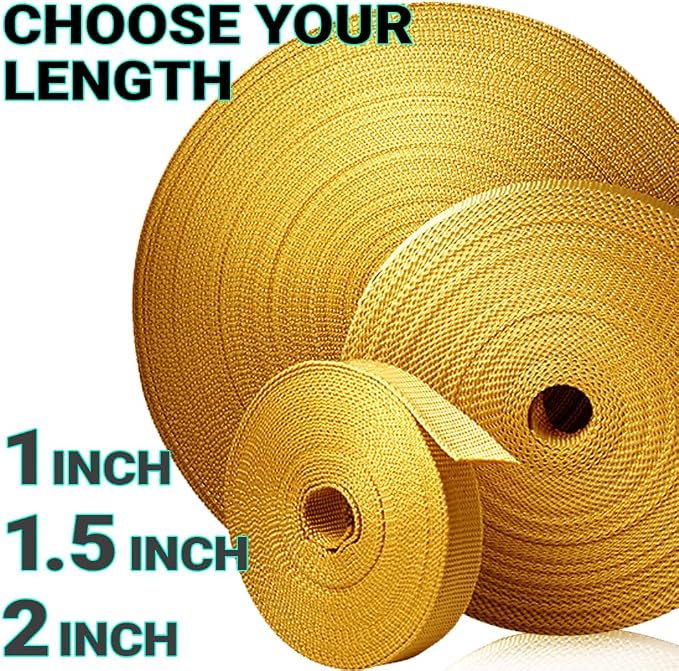 Webbing Strap, 3/4" to 2", 10-50 Yds, EDC gear, backpack repair and pet dog - Image 9